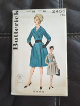 Butterick 2455 Double Breasted Coat Dress Sewing Pattern Women Size 16 UC - $28.49