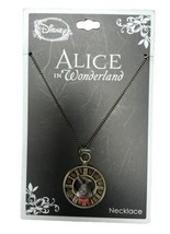 Disney Alice in Wonderland White Rabbit Clock Face Pendant Necklace - £11.47 GBP