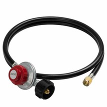 5 Feet Regulator Hose Kit for Type1 LP Gas Tank, 0-20 PSI,Heater,Cooker,Firepit - £23.36 GBP