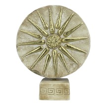 Vergina Sun Macedonian Star &amp; Alexander the Great Coin Bust Cast Stone Decor  - £33.05 GBP
