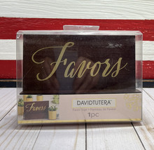 NEW David Tutera Favors Wall Sign, Wooden Espresso Wedding Sign w/Displa... - $23.75