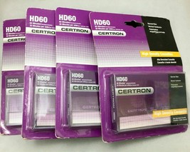 NEW Lot of 4 Certron HD60 High Density Blank Audio Cassette Tapes 60 min... - £9.73 GBP