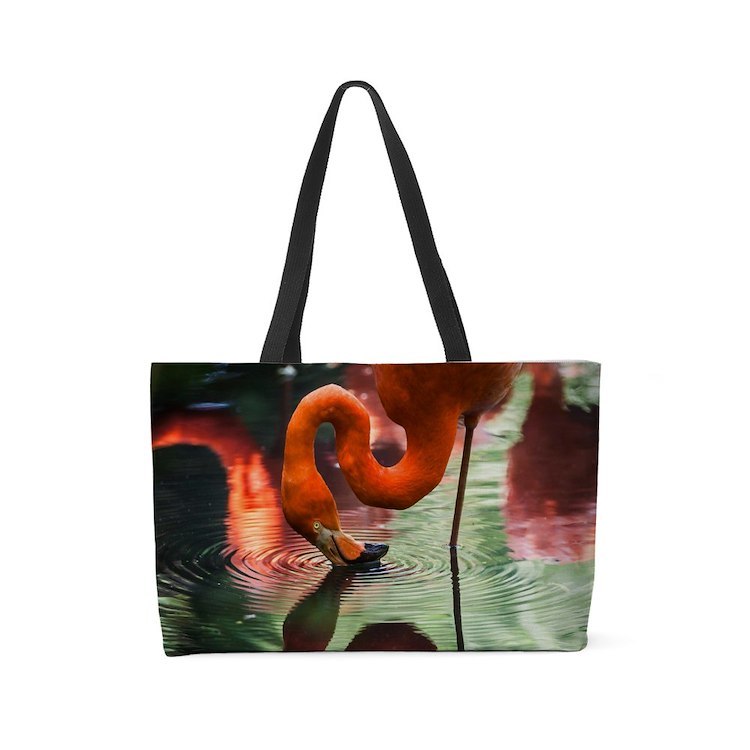 Flamingo in the Water Weekender Tote - $80.00