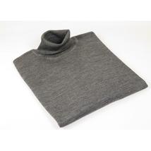 Men PRINCELY Turtle neck Sweater From Turkey Merino Wool 1011-80 Mid. Gray image 2