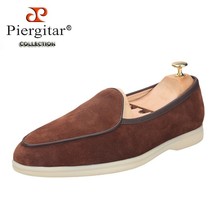 Brown Suede Natural Sole Loafers Suitable For Everyday Wear British Desi... - £202.17 GBP
