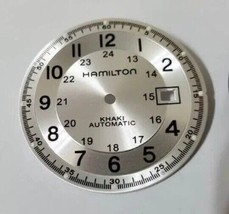 New Hamilton Khaki Gents Watch Dials-SILVER--NEW,GENUINE - $35.09