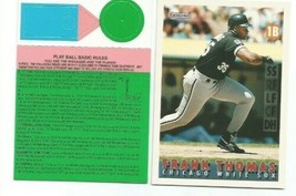 Frank Thomas (Chicago White Sox) 1995 Topps Bazooka With Play Ball Game Piece - £3.90 GBP