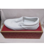 VANS Slip On Off The Wall  Classic Womens Size 11 Wide Canvas True White... - $68.58 CAD