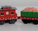 Thomas &amp; Friends Christmas Snowflake Caboose Candy Cane Car Diecast Meta... - £9.42 GBP