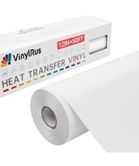 Heat Transfer Vinyl-12 X 50Ft White Iron On Vinyl Roll For Shirts, Htv V... - £53.48 GBP