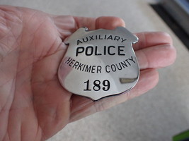 HERKIMIMER COUNTY NEW YORK  AUXILIARY POLICE BADGE BX 17 - $2,474.55 MXN
