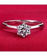 3.04 Cts Round Cut D VS2 Lab Grown CVD Diamond Ring Solitaire 14k White ... - €2.139,52 EUR