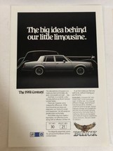 1981 Buick Century Vintage Print Ad Advertisement pa30 - $8.90