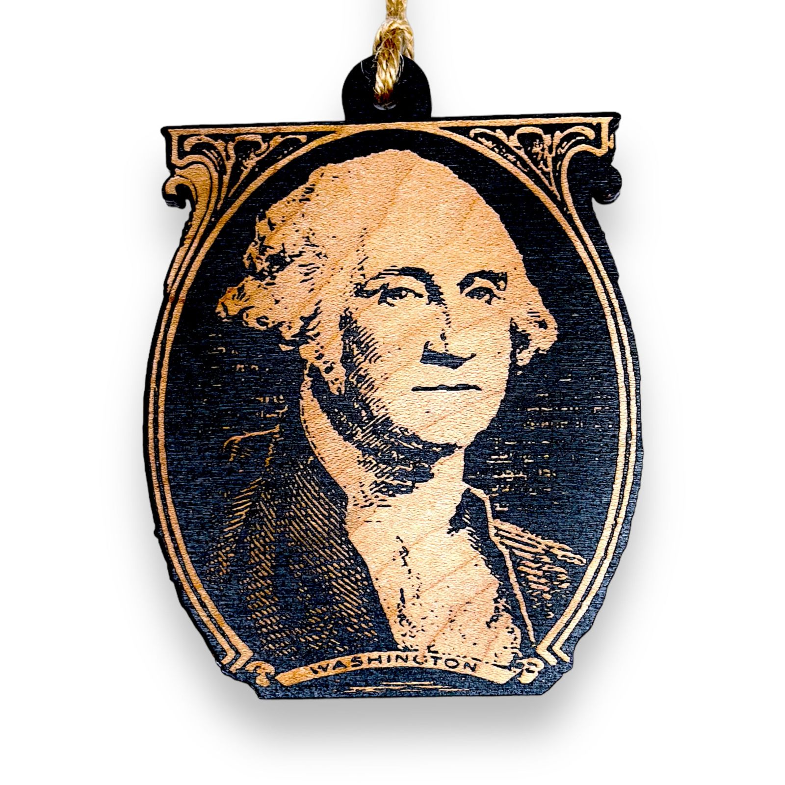 Ornament - Black - George Washington - $12.73