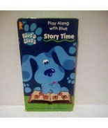 Blues Clues Story Time VHS 1998 Play Along With Blue Nick Jr Orange Tape... - $30.88