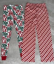 LOT of Carter&#39;s Holly Jolly Pajama Pants 7/7a &amp; Candy Cane Pajama Pants 7/8 - $16.99