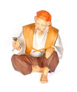 Muñeca Vintage Japonesa Hakata Urasaki, Anciano Sosteniendo Un Pequeño P... - $237.91