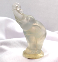 Vintage SABINO French 30&#39;s Stylized Elephant Opalescent Art Deco Glass Figurine - £199.89 GBP