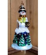 Christopher Radko 2000 SNOW BELL Retired Glass Christmas Ornament Snowma... - £156.44 GBP