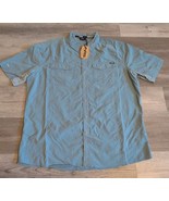 NRS Men&#39;s XL Guide Short Sleeve Shirt NEW Lead Blue Snap Button Up  - £38.14 GBP