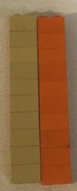 Lego 1x2 Brick Bricks Lot Of 20 Toy Toys Pieces Parts 2 Pegs Tan And Orange - $4.94