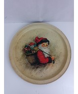 Vintage Santa Clause Christmas Tray 1986 Polpourri Press Made in Hong Kong - €11,88 EUR