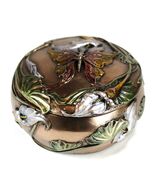 BUTTERFLY JEWELRY AND TRINKET BOX Lid Art Nouveau HIGH QUALITY Bronze Re... - €28,23 EUR