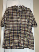Vtg Mens Aeropostale Polo Plaid Three Button Size Small - $9.95