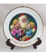 1999 Avon Santa&#39;s Tender Moments Christmas 22K Gold Trim 8.25&quot; Decorativ... - €10,21 EUR