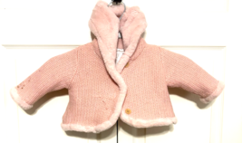 Tommy Bahama Pink Hoodie Luxurious Fleece 0-3 Months Button Down Jacket ... - $9.90