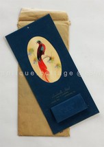 1949 vintage LANDISVILLE pa HOTEL CALENDAR 12 months felt fabric bird w/... - $87.07