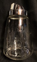 Vntg Sugar Dispenser Federal Housewares Glass Chromed Lid Diner  Pet Rescue - $14.39