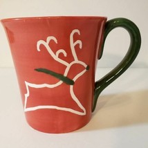 Reindeer Christmas Holiday Ceramic Mug Cup Coffee Tea WCL - £9.80 GBP