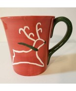 Reindeer Christmas Holiday Ceramic Mug Cup Coffee Tea WCL - £9.32 GBP