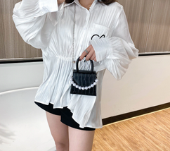 Oeak Pearl Handle Super mini Design Shoulder Bags For Women Crossbody Bag - £10.78 GBP