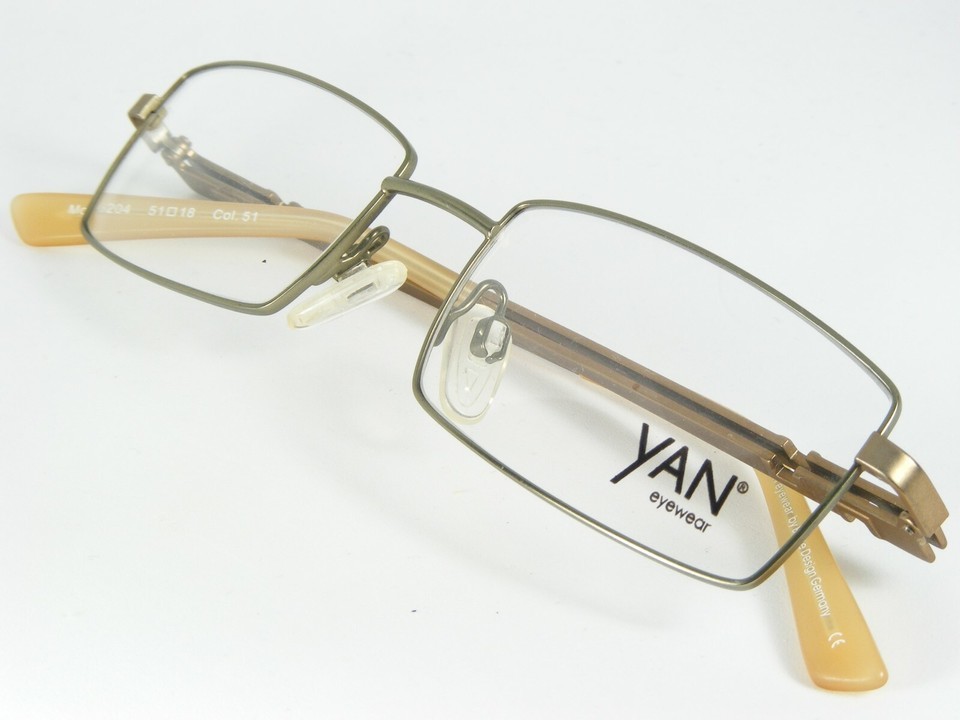 YAN by BoDe 6204 51 OLIVE /BRONZE EYEGLASSES GLASSES FRAME 51-18-140mm Germany Item image 4
