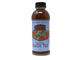 Joe Tea Unsweetened Black Tea, 20 fl. oz. Bottles Case Pack of 12 Bottles - $59.95