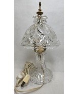 Vintage Boudoir Crystal Cut Clear Lamp w/Shade - $44.81 CAD