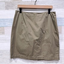 Ralph Lauren Sport Chino Pencil Skirt Brown Vintage Y2K Cotton Casual Wo... - £19.45 GBP