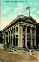 First National Bank Building 10th &amp; Main St. Lynchburg VA 1910 DB Postcard T18 - £7.32 GBP