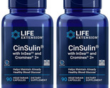 CINSULIN with INSEA 2 &amp; CROMINEX 3+ BLOOD SUGAR SUPPORT 180 Caps LIFE EX... - $54.99