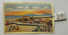 Magna,UT Bird&#39;s-Eye View of Saltair Pavilion,Great Salt Lake Utah Linen Postcard - £7.60 GBP