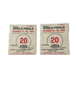 Vtg 80&#39;s Lot of 2 1985 NHRA WINSTON WORLD FINALS 3.5&quot;x 3&quot; TICKET STUBS H... - £62.91 GBP