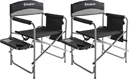 The Kingcamp Heavy Duty Camping Directors Chairs Supports 400Lbs For Adu... - £121.79 GBP