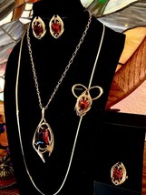 OOAK &quot;Reinvented Vintage&quot; 1970s Sarah Coventry Molten Topaz Ultimate  Set - $120.00