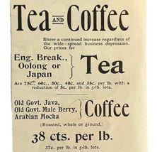 Cobb Bates Yerxa Tea And Coffee 1894 Advertisement Victorian Beverage 2 ... - $19.99