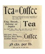 Cobb Bates Yerxa Tea And Coffee 1894 Advertisement Victorian Beverage 2 ... - $28.01 CAD