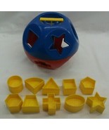 Shape-O 1972 Tupperware Complete Baby Kids Vintage Shape Sorter Toy w/ Box - £31.72 GBP