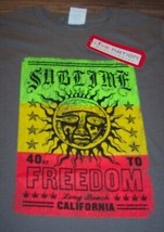 SUBLIME 40 OZ To Freedom Long Beach California Band T-Shirt SMALL NEW w/... - £15.79 GBP