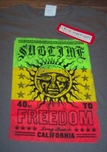 SUBLIME 40 OZ To Freedom Long Beach California Band T-Shirt SMALL NEW w/... - £15.86 GBP